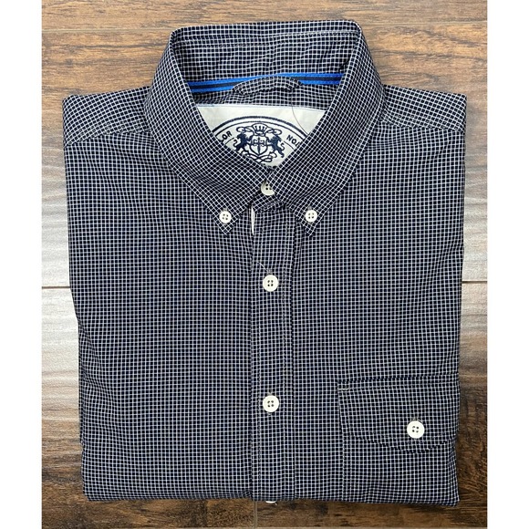 Express Other - Express Men's Small Shirt Long Sleeve Button Down Black Check NEW